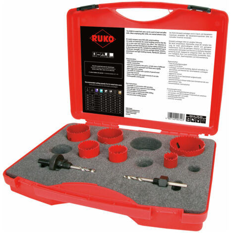 RUKO Bimetall-Lochsägen-Satz HSS EK 1 Elektro - 106305
