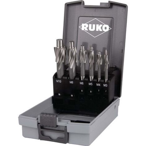 RUKO Flachsenkersatz DIN 373 M3-M10 f.Gewindekernloch HSS Z.3 Ku.-Kassette