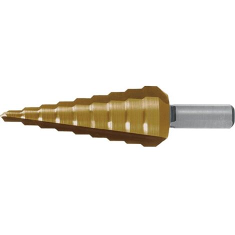 RUKO foret étagé HSS-TiN à tranchant droit avec pointe en croix Ø 4 - 20 mm - 101351T