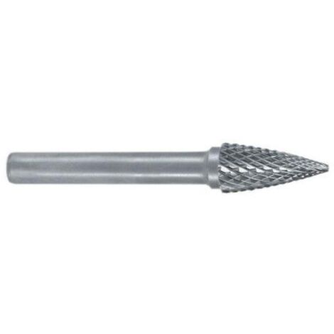 RUKO  Fresa  de  metal  duro  SPG  Ø  12  mm  longitud  de  cabeza  25  mm  vástago  Ø  6  mm  sin  recubrimiento  dentado  KVZ  4  -  116028