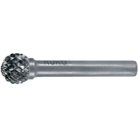 RUKO  Fresa  rotativa  de  metal  duro  KUD  Ø  10  mm  longitud  de  cabeza  9  mm  vástago  Ø  6  mm  sin  recubrimiento  dentado  KVZ  4  -  116043