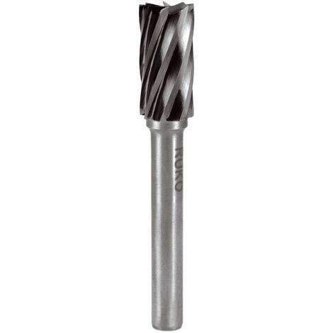 RUKO FRESAS METAL DURO ALU FORMA A - ZYA CILÍNDRICA SIN DENTADO FRONTAL DIAMETRO (mm) 6