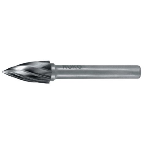 RUKO Hartmetall Frässtift Alu Form G Spitzbogen (SPG) Durchmesser 6,0 mm