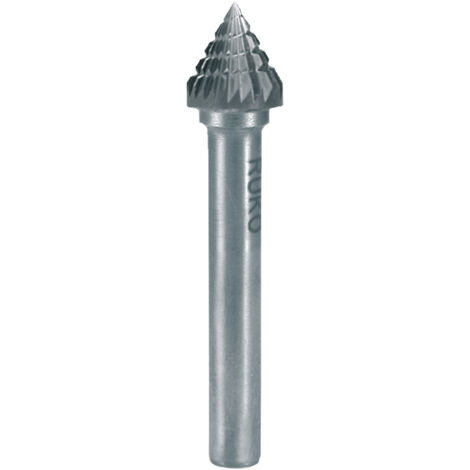 RUKO Hartmetall Frässtift Form J Kegel 60 Grad (KSJ) Durchmesser 10,0 mm L1 min 53 mm