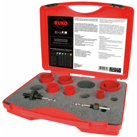 RUKO Kit de scies cloches bimétal HSS EK 1 Électrique - 106305