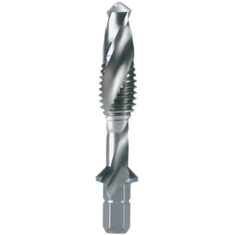 RUKO Kombigewindebohrer DIN3126 HSS 1/4 Zoll 6KT M3x2,5mm Steig. 0,50mm
