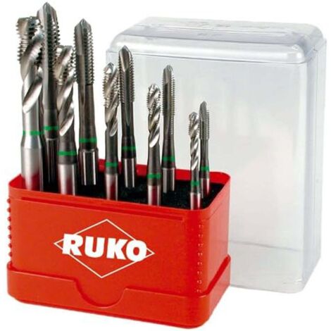 RUKO Maschinengewindebohrer-Satz HSS-CO DIN371B 10tlg., M4-M10 - A245055E