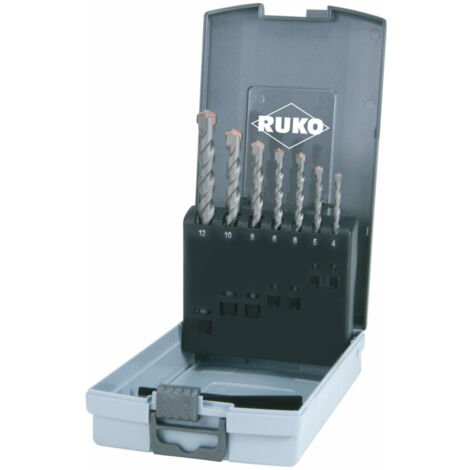 RUKO SDS-plus Hammerbohrer-Satz in ABS-Kunststoffkassette - 205246RO
