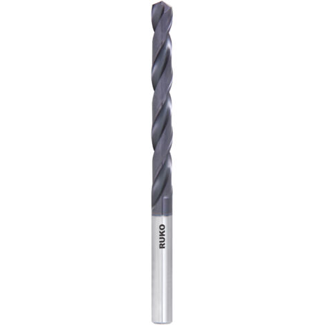 RUKO Spiralbohrer DIN 338 Typ N VHM TiAlN Ø 10,0 x 133 x 87 mm