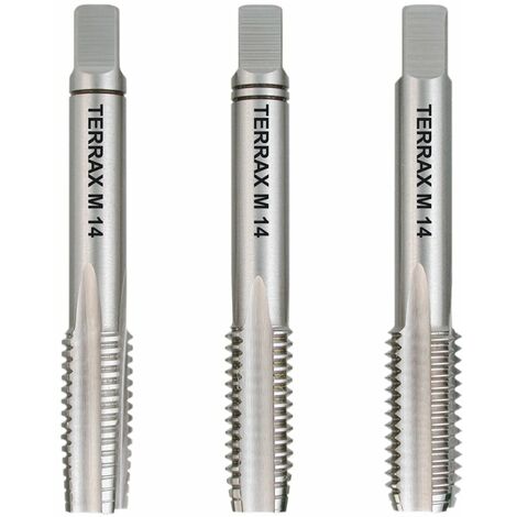 Ruko Terrax - Set punte filettate DIN 352, attacco M14