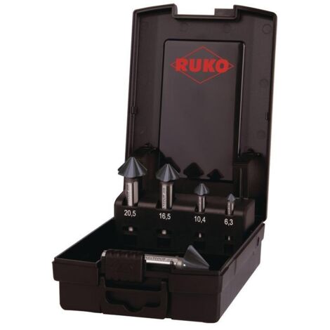 RUKO ULTIMATECUT Kegelsenker-Satz 4S HSSE-Co 5 RUnaTEC DIN 335 90° - 5 teilig - 102891EPRO
