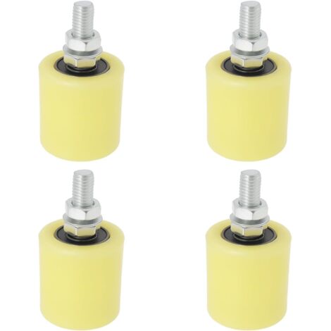 rulli di guida scorrevoli in nylon da 2 pollici per porte elettriche, ruote di serraggio in nylon per porte scorrevoli, porte in ferro con cuscinetto 6201