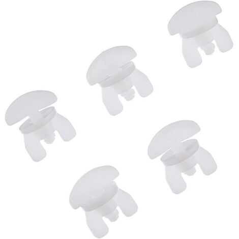 Rulli per binari per tende, 24 fermi per asta per tende, tappi terminali per asta per tende, cursore in plastica per binario per tende, accessori di ricambio