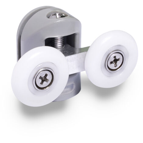 Rulli superiori per cabina Armazi da 23 mm, grigi, 2 pezzi.