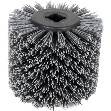 Rullo abrasivo nylon x satinatrice  100x120 mm gr 80
