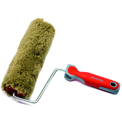RULLO IN NYLON VERDE ANTISOLVENTE CON MANICO  mm.250