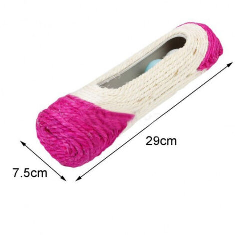 Rullo In Sisal Tiragraffi 29 X 7,5 Cm Con Palline Sonore Gioco Per Gatti