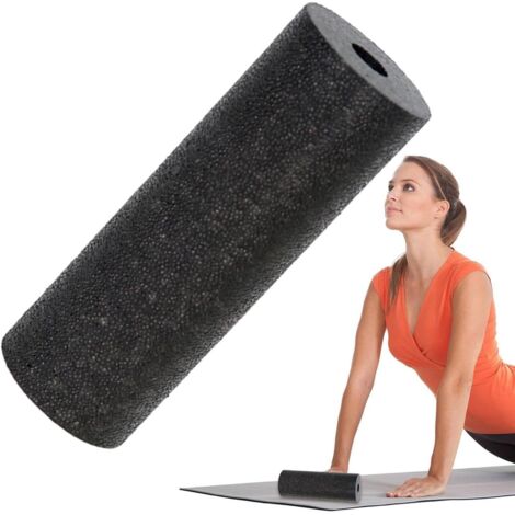 Rullo massaggiante in schiuma ad alta densità per stretching e massaggio  Strumento fitness per alleviare il dolore alla schiena e alle gambe, terapia muscolare, recupero, rafforzamento del core, yoga