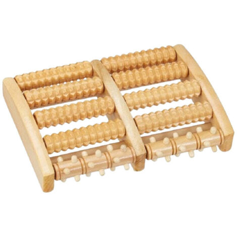 Rullo massaggiante per piedi in legno