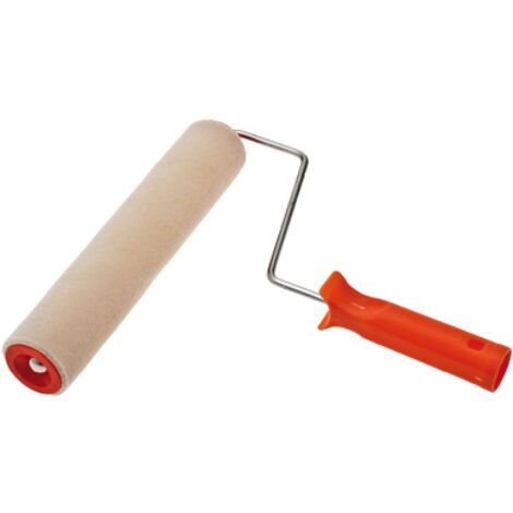 Rullo nazionale in tessuto velour con manico antisolvete -10 cm