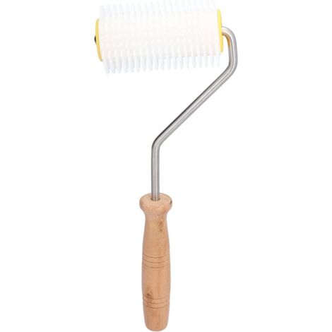 Rullo per miele, manico in legno, rullo in plastica, strumenti per apicoltura, spillo per rullo per disopercolare il miele dell'alveare