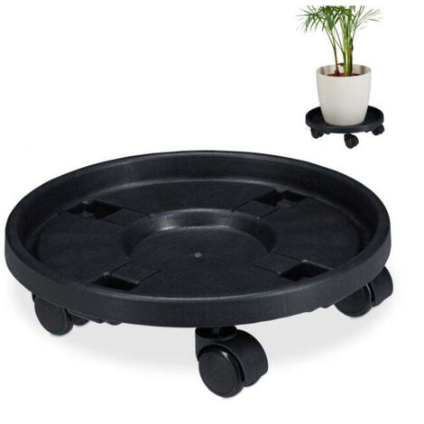 Rullo per piante in plastica grande, set da 2
