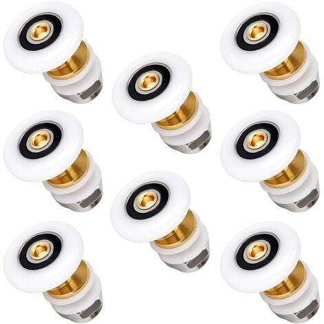 Rullo per porta scorrevole per doccia Rullo per doccia di ricambio per rullo 8 pezzi 25 mm