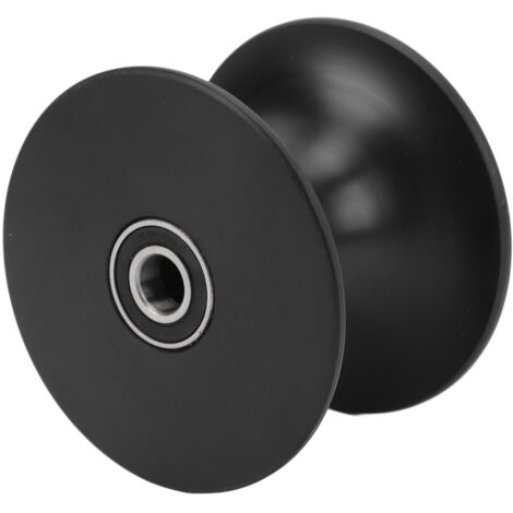 Rullo per rimorchio per barche 90 x 64 mm Arco per assorbimento degli urti per rimorchi per yacht Nero