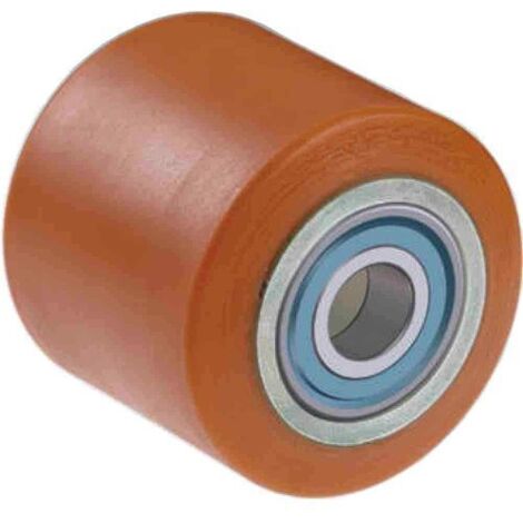 RULLO RULLI RUOTE PER TRANSPALLETS MM 80X70 CON CUSCINETTI IN POLIURETANO (15557)