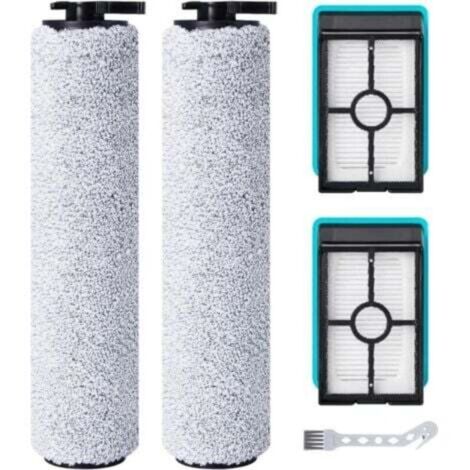 Rullo spazzola di ricambio e filtro HEPA per aspirapolvere a batteria Bissell HF2/3548N/3831, 2 rulli spazzola + 2 filtri HEPA + 1 spazzola di pulizia