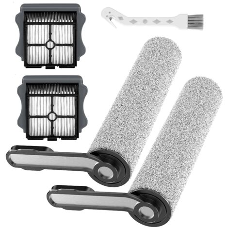 Rullo spazzola di ricambio e filtro HEPA per aspirapolvere Tineco Floor One S5/S5 Pro/S5 PRO 2. Accessori: 2 rulli spazzola, 2 filtri, 1 spazzola di pulizia.