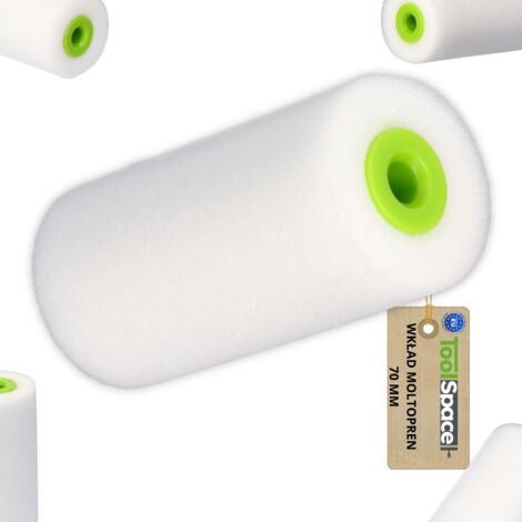 RULLO SPUGNA MOLTOPREN 70mm SCHIUMA PER COLORI A OLIO, MOBILI, PIASTRELLE