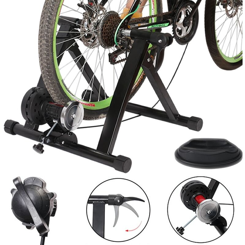 Image of Mucola - Rullo trainer 6 velocità bici pieghevole trainer 150 kg cyclette