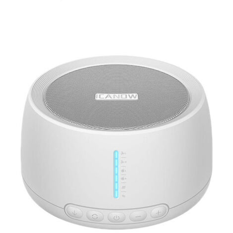 Rumore bianco con 30 suoni rilassanti, 36 livelli di volume, portatile, per adulti, funzione di memoria, 3 opzioni di timer per casa, ufficio e viaggio