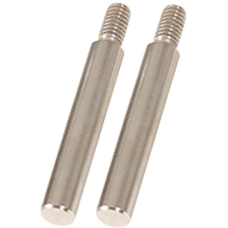 Rundadapter, 8mm, 2er Pack, verchromt