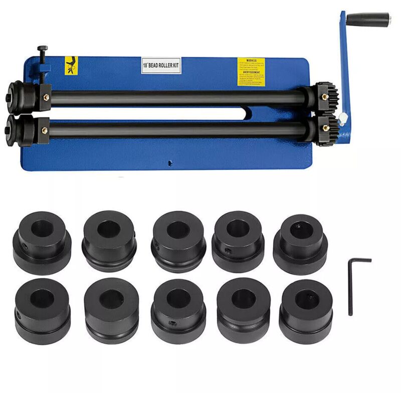 Image of Rundbiegemaschine Sickenmaschine 460mm Manuell Bördelmaschine mit 6 Würfelsätze