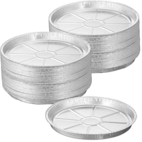 Runde aluminiumtabletts im set zu 100 stuck 883