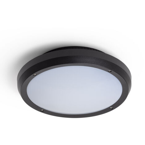Runde Außendeckenleuchte Curio IP65 schwarz schwarz