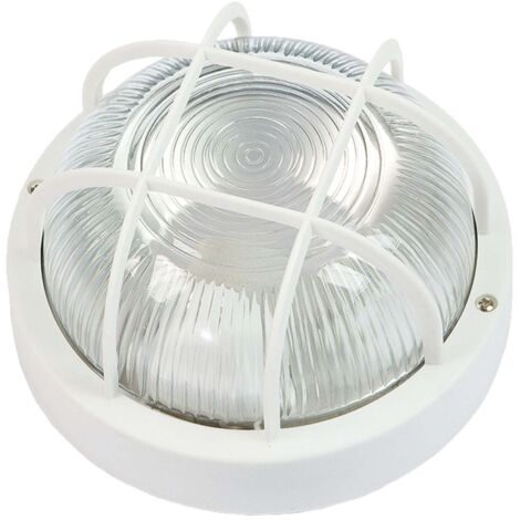 Runde Brixo Applique Decke für externe Gebrauchshöhe 17 cm - white
