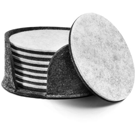 runde Filzuntersetzer, saugfähig und wiederverwendbar, ideal als Geschenk für Zuhause und als Tischschutz