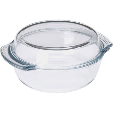 Runde Glasschale mit Deckel 22.5x8cm 1,7l