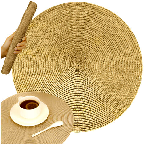 Runde goldene Tischunterlage (300) GABA