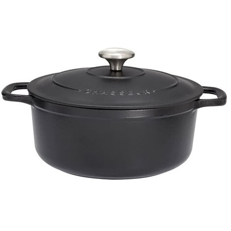 Runde Gusseisen-Kasserolle 32 cm Schwarz - Sublimé - Chasseur