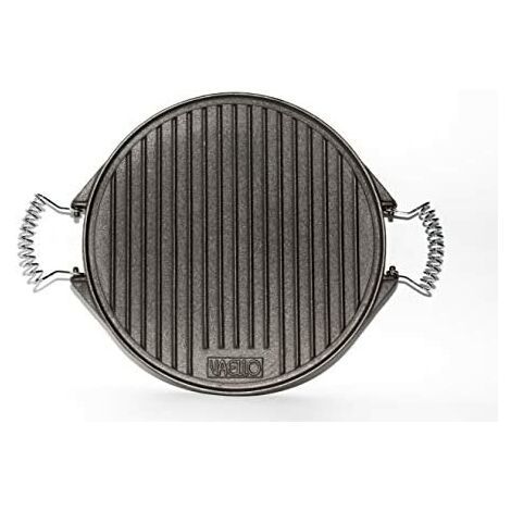 Runde gusseiserne Grillplatte ø32cm. vaello