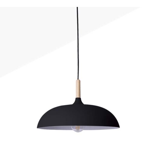 Runde Holz-Pendelleuchte "MELA" Modern E27