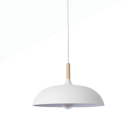 Runde Holz-Pendelleuchte "MELA" Modern E27