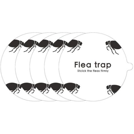 runde Klebe-Flohfallen – Nachfüllpackung für Flohkuppelfallen, für Zuhause und Schlafzimmer