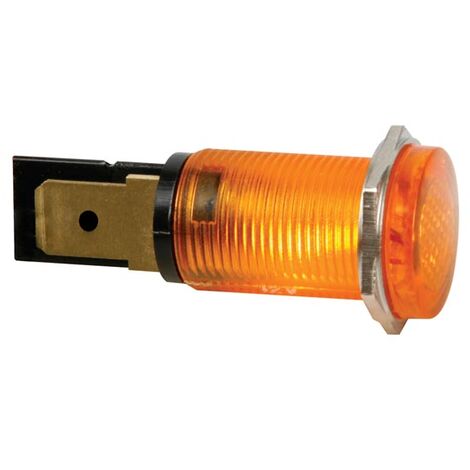 Runde Lampe - Farbe Bernstein - 220 V - 14 mm