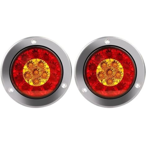 Runde LED-Bremsleuchte, 4x4" rote/gelbe LED-Rückleuchte
