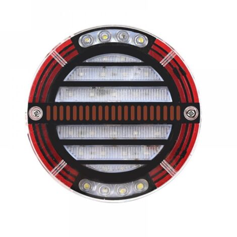 runde LED-Rückleuchten mit 4 Funktionen für Traktor, Anhänger, PKW, LKW, 12/24 V